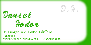 daniel hodor business card